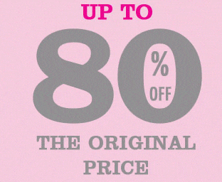 Up to 80% off original price